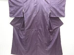 大正ロマン　縞織り出し手織り紬着物